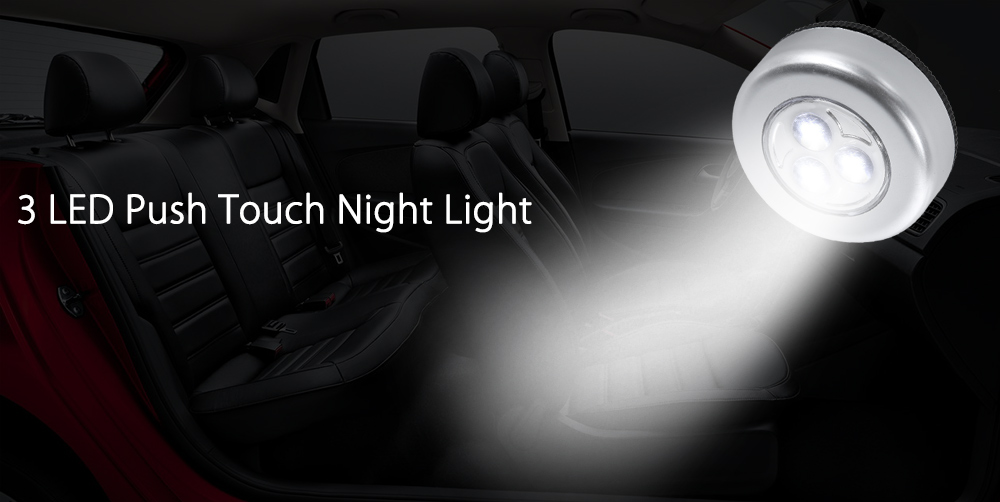 3 LEDs Night Light Car Trunk Lamp